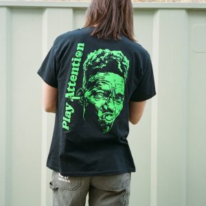 CASUAL SMOKER T-SHIRT SLIME GREEN/BLACK